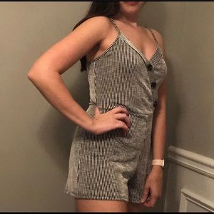 Caution To The Wind Romper Dress